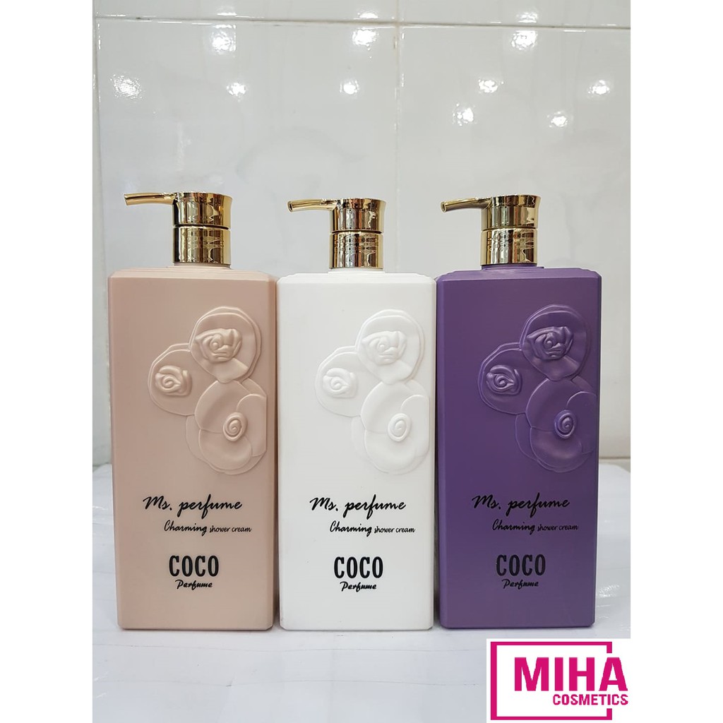 Sữa Tắm Trắng Da COCO PERFUME CHARMING SHOWER CREAM 800ml