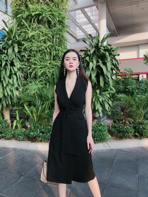 Đầm đầm dự tiệc vest thắt eo sang trọng | BigBuy360 - bigbuy360.vn