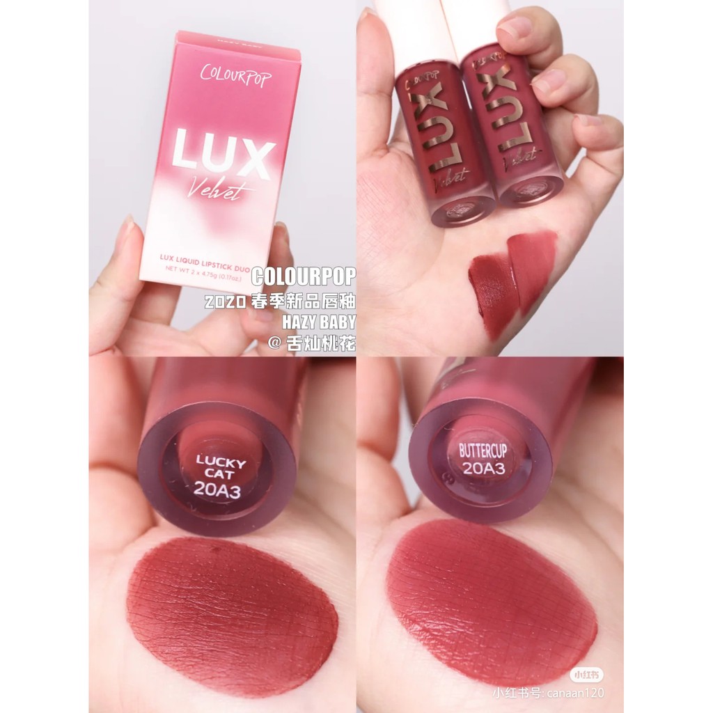 Set son kem lì Colourpop Lux Velvet