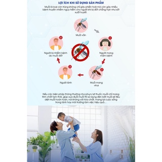 Đèn Bắt Muỗi Rạng Đông DBM01- Hiệu Quả Trong Phạm Vi 20-30m Tiêu Diệt 99% Côn Trùng Bảo Hàng 12 Tháng