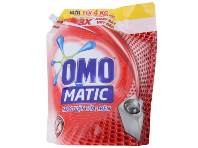 Combo 2 túi nước giặt Omo matic- túi 4kg