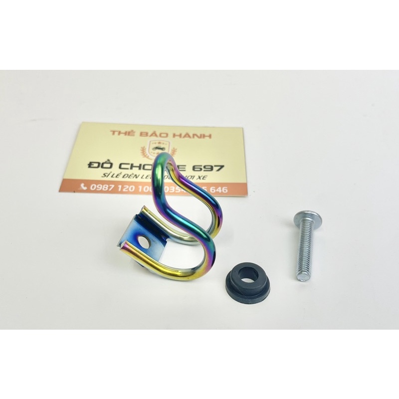 Móc treo inox titan 7 màu + Tặng ốc, ron