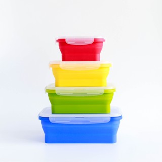 Set 4 hộp đựng thức ăn gấp gọn