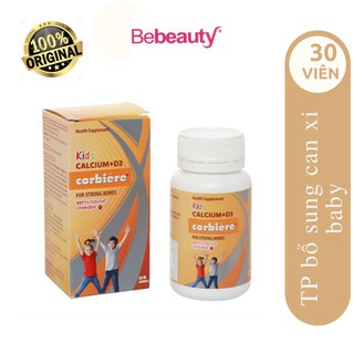 Viên nhai bổ sung canxi cho bé Kids Calcium D3 Corbiere 30 viên - 1301691