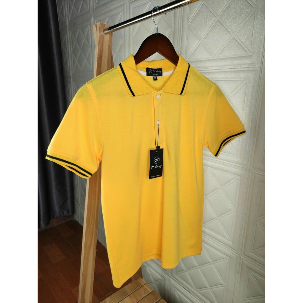 Áo_ thun _nam POLO trơn vải cá sấu cotton cao cấp ngắn tay cực sang trọng lịch lãm | BigBuy360 - bigbuy360.vn