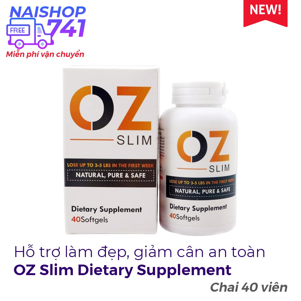 OZ Slim USA hỗ trợ giảm cân an toàn, Hộp 40 viên