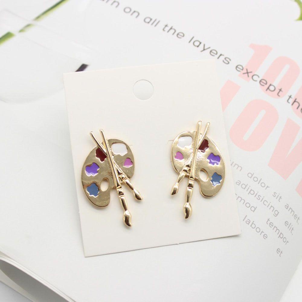 BACK2LIFE Bông Tai Hình Bảng Vẽ Độc Đáo Thời Trang Cho Nữ