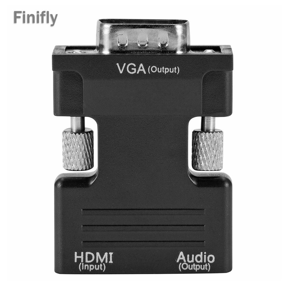 Đầu Chuyển Đổi Âm Thanh Từ Finifly Hdmi-Compatible Sang Vga Có Cáp Hỗ Trợ Âm Thanh 1080p