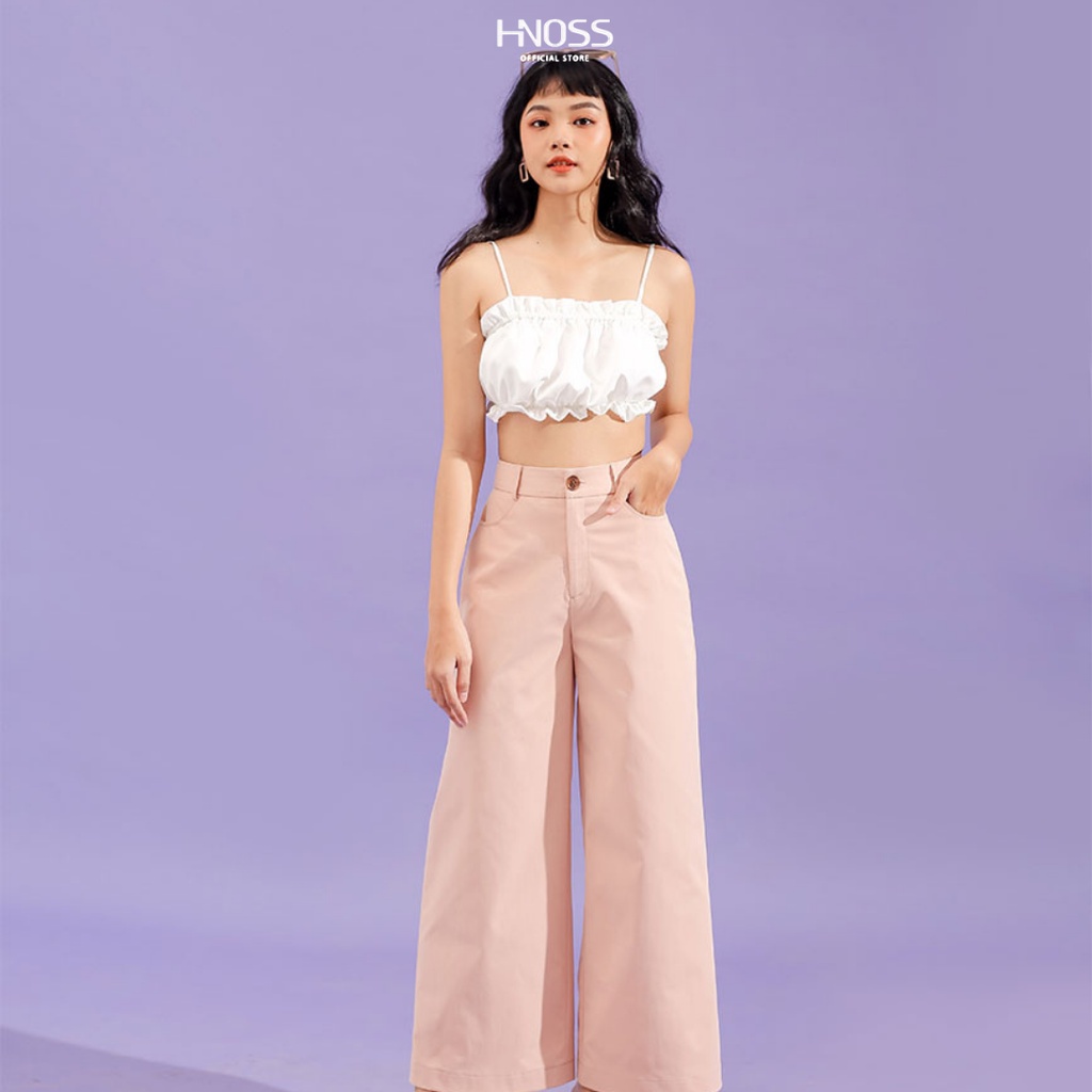 Áo croptop nữ HNOSS hai dây CMA12009051GC
