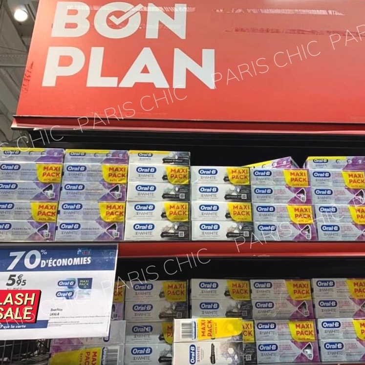 Set 2 tuýp kem đánh răng Oral B 75ml sạch răng, thơm miệng