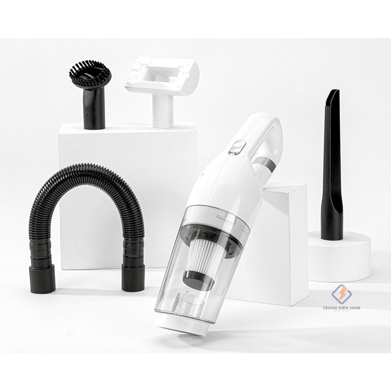 Hút bụi cầm tay mini không dây LT-113CG lực hút 12000 pa, trọn bộ tất cả đầu hút, BH 12 tháng.