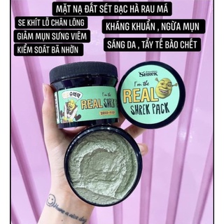 Mặt Nạ Đất Sét Bùn Non Bạc Hà CICA REAL Shrek Pack