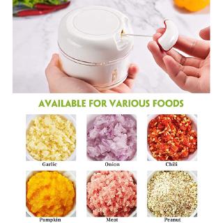 Mini Manual Garlic Crusher /Multifunction Hand Pull Food Chopper/ Vegetable Fruit Twist Shredder