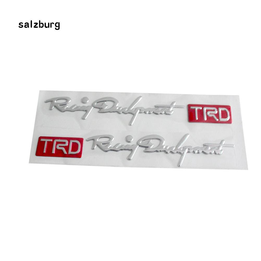 Miếng dán xe ô tô trang trí kiểu chữ TRD Racing Department