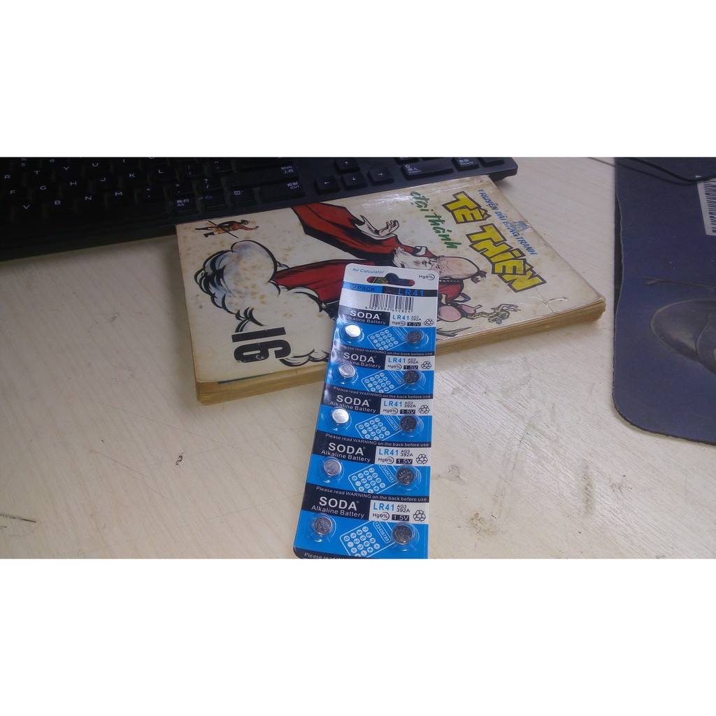 VỈ 10 Viên Pin Cúc Áo AG3-LR41