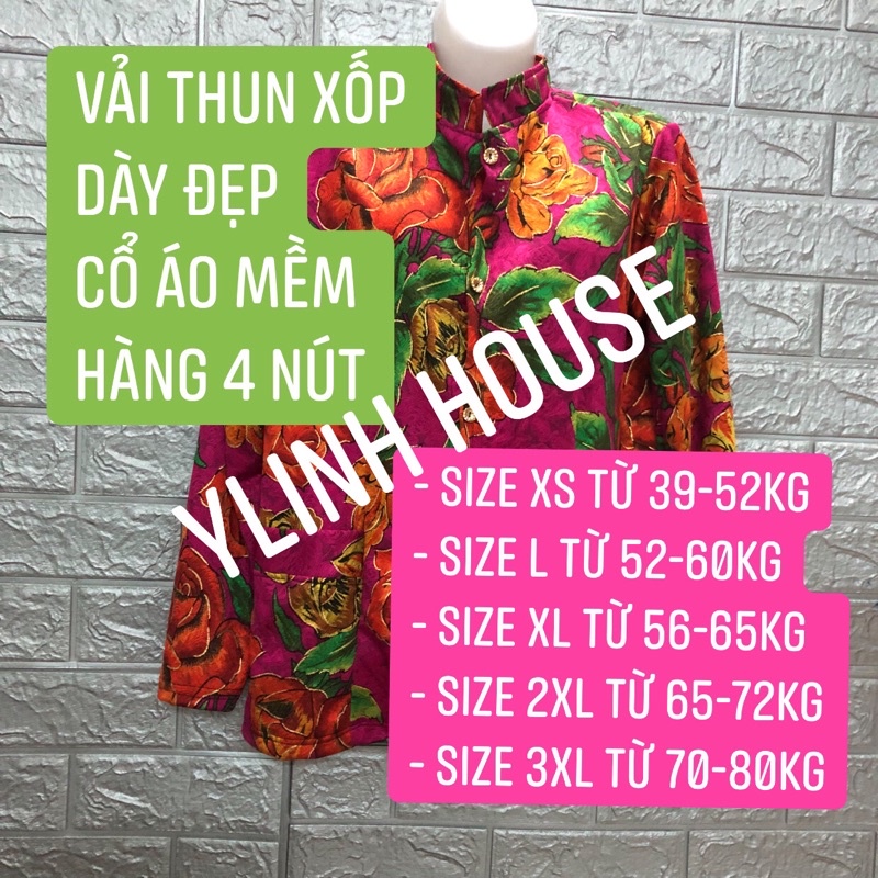 (Size 39-52kg) áo khoác đi chợ vải thun đẹp