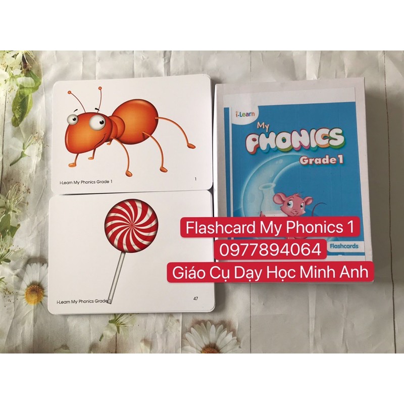 Flashcards  My Phonics 1☘️52 thẻ thiết kế hai mặt  siêu bền đẹp 💯