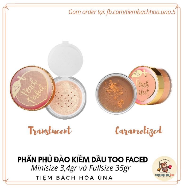 [Đủ Bill] Phấn phủ Too faced Peach perfect mattifying powder | WebRaoVat - webraovat.net.vn