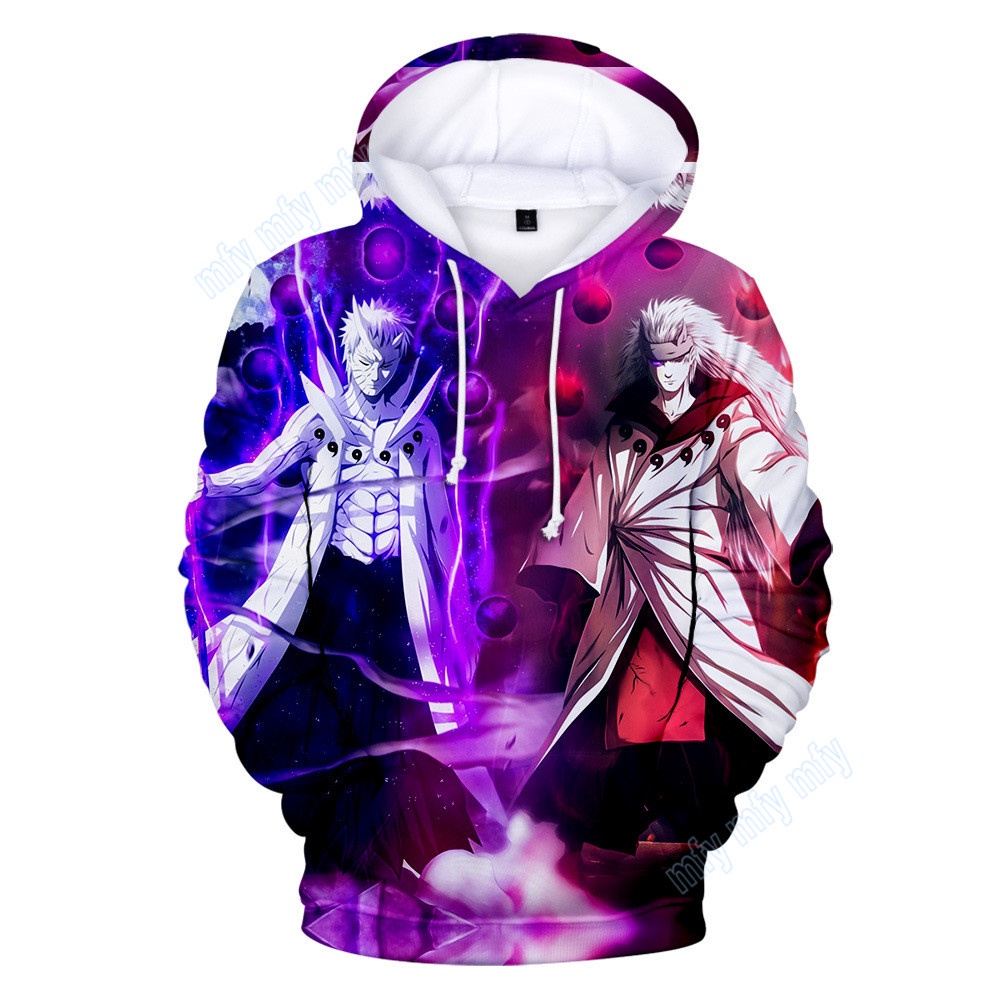 Áo Khoác Hoodie Chui Đầu In Hoạt Hình Naruto Hokage Ninjia Kakashi Hatake Dễ Thương Cho Bé