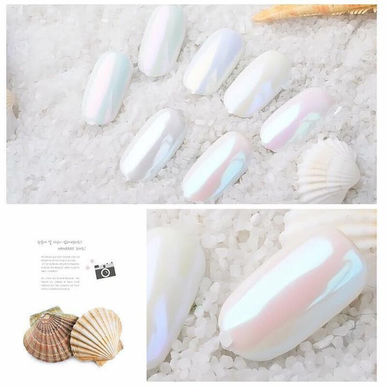 bột Tráng gương màu ngọc trai làm móng