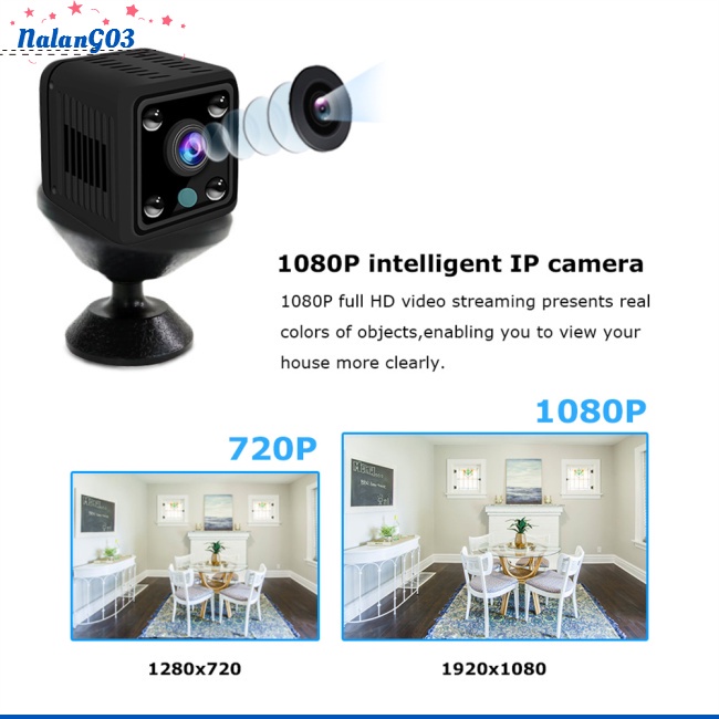 Camera Giám Sát An Ninh NA X6 Hd 1080p Kết Nối Wifi Có Tầm Nhìn Ban Đêm