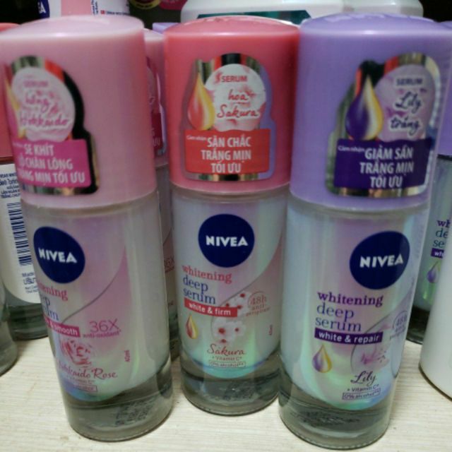 Lăn ngăn mùi NIVEA SERUM giúp dưỡng trắng chuyên sâu 40ml | BigBuy360 - bigbuy360.vn