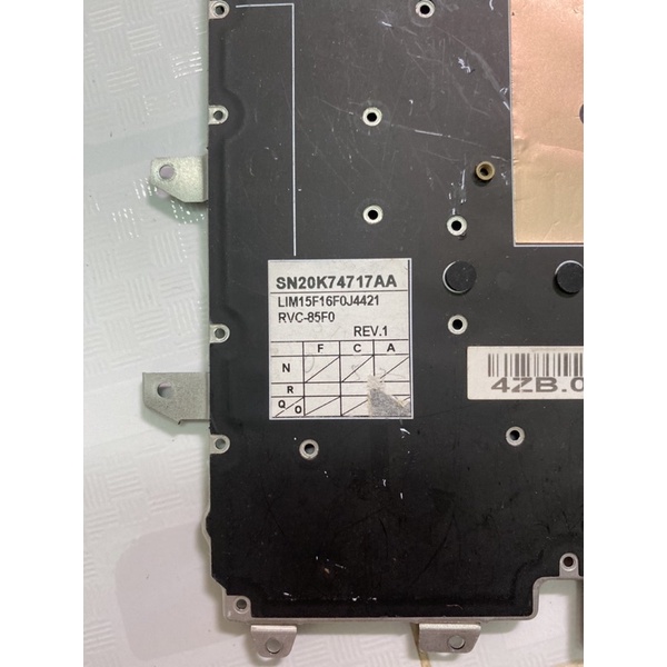 bàn phím lapfop lenovo mã rvc-85f0 p/n sn20k74717 chưa test tiếng hàn korea không bảo hành