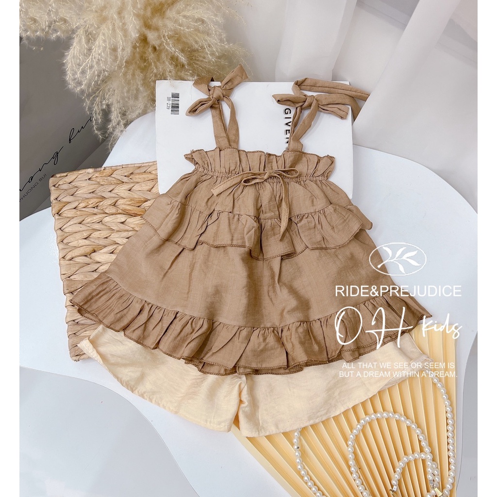 Bộ 2 dây cho bé gái chất đũi từ 8-17kg- bộ 2 dây điệu đà cho bé gái K137