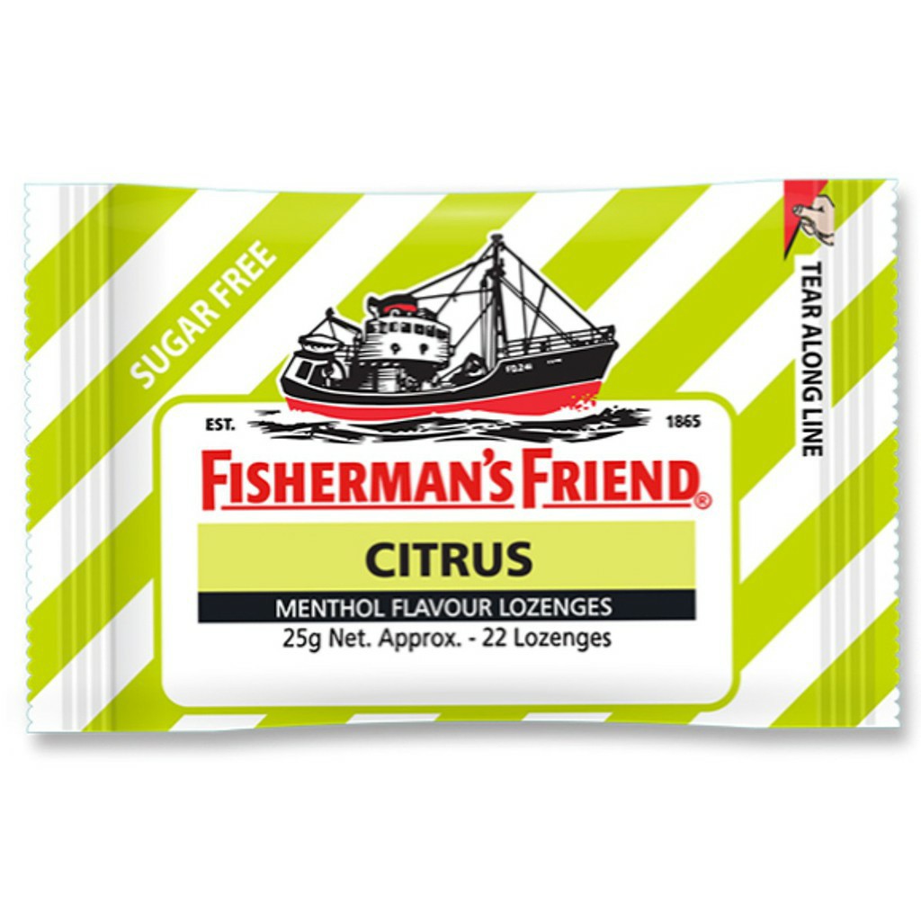 [ Combo khách sỉ ] 12 GÓI kẹo cay con tàu Frisherman's Friend ( hàng nhập khẩu )