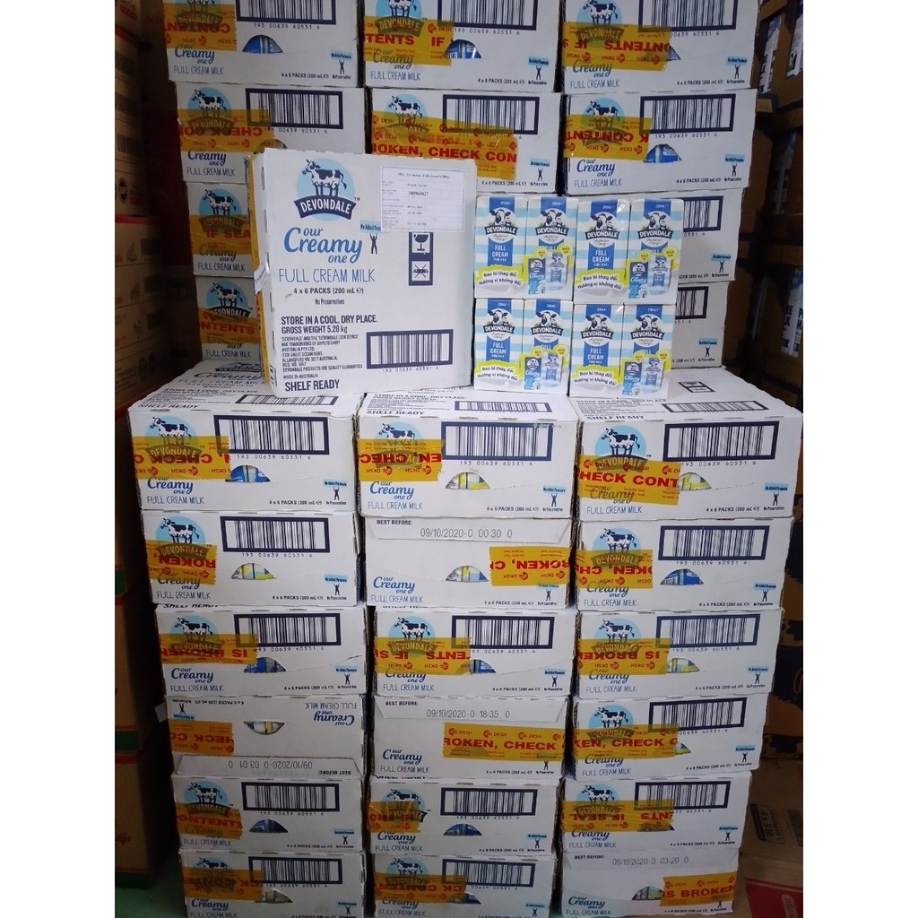 Thùng 24 hộp sữa tươi nguyên kem DEVONDALE 200ml - Nhập khẩu ÚC - date tháng 12.2021 | BigBuy360 - bigbuy360.vn