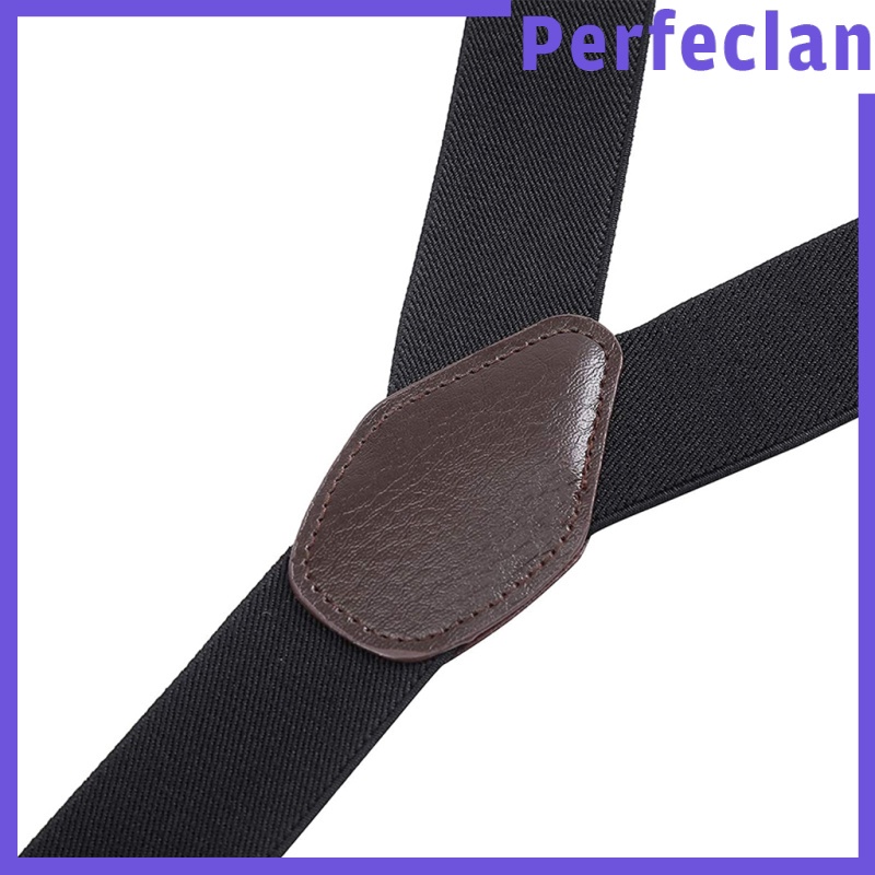 [Perfeclan] Dây Đai Tuxedo Thắt Lưng Co Giãn Bản Rộng Cài Nút Có Thể Điều Chỉnh Cho Nam