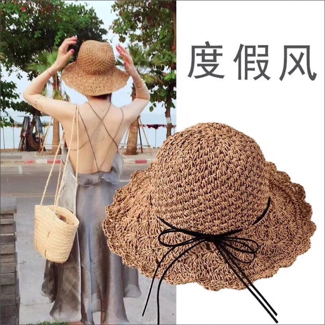Nón đi biển Thời Trang Hè, mũ đi biển