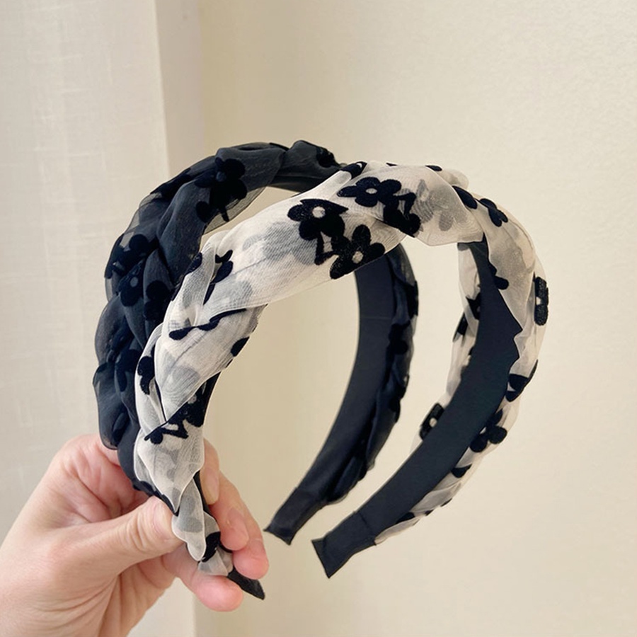 Băng Đô Phối Ren Lưới Họa Tiết Hoa Xinh Xắn Dành Cho Nữ