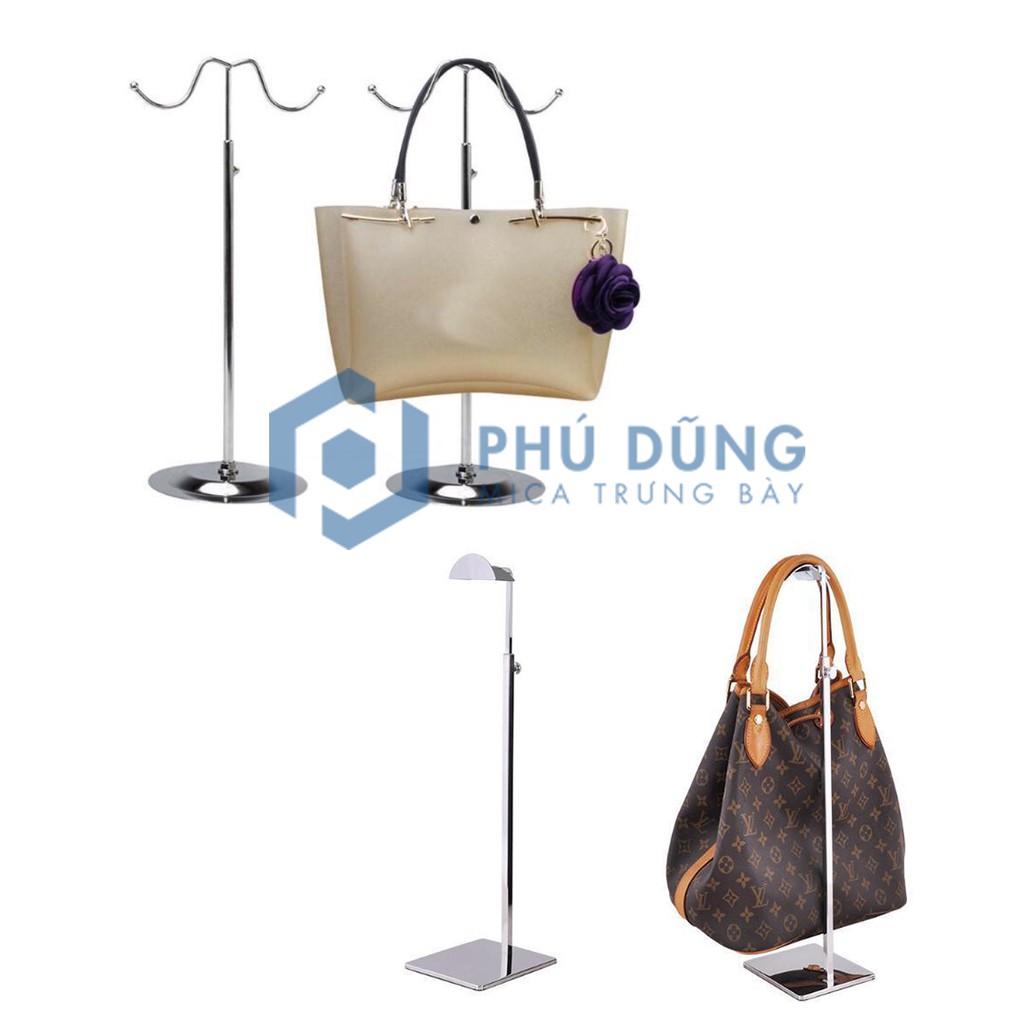 Cây Inox Trưng/ Treo Túi Xách (1 hoặc 2 túi)