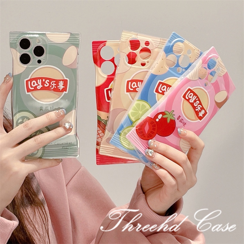 Ốp Điện Thoại TPU Mềm Chống Sốc Họa Tiết Khoai Tây Chiên Cho iPhone 14 13 12 11 Pro Max SE2020 X Xr Xs Max 8 7 6 6s Plus