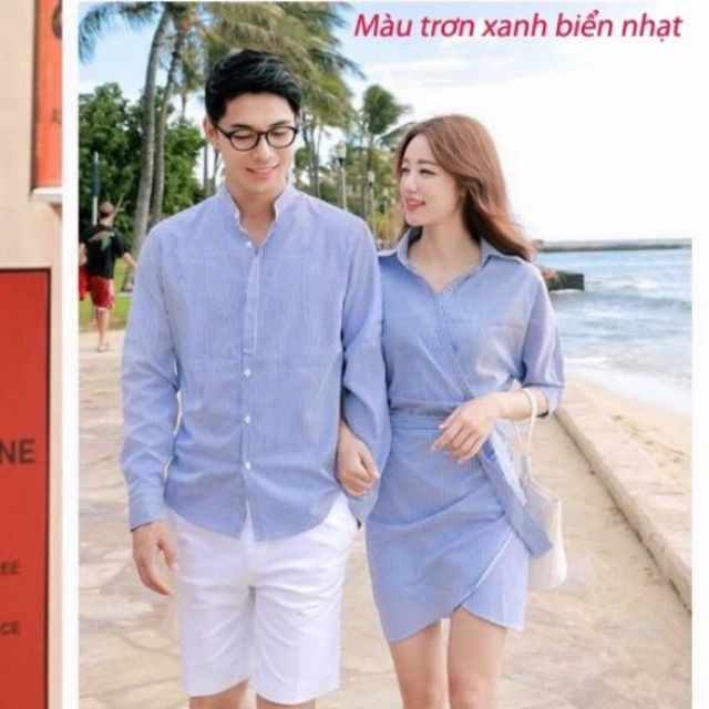 SET ÁO SƠ MI NAM VÁY NỮ HÀNG CAO CẤP, SET THỜI TRANG NAM NỮ, SET ÁO ĐÔI