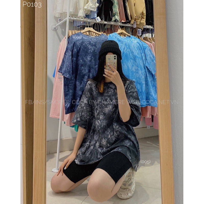 [P0103] Áo thun áo phông loang trơn nhiều màu form rộng unisex (Có sẵn/ảnh thật)