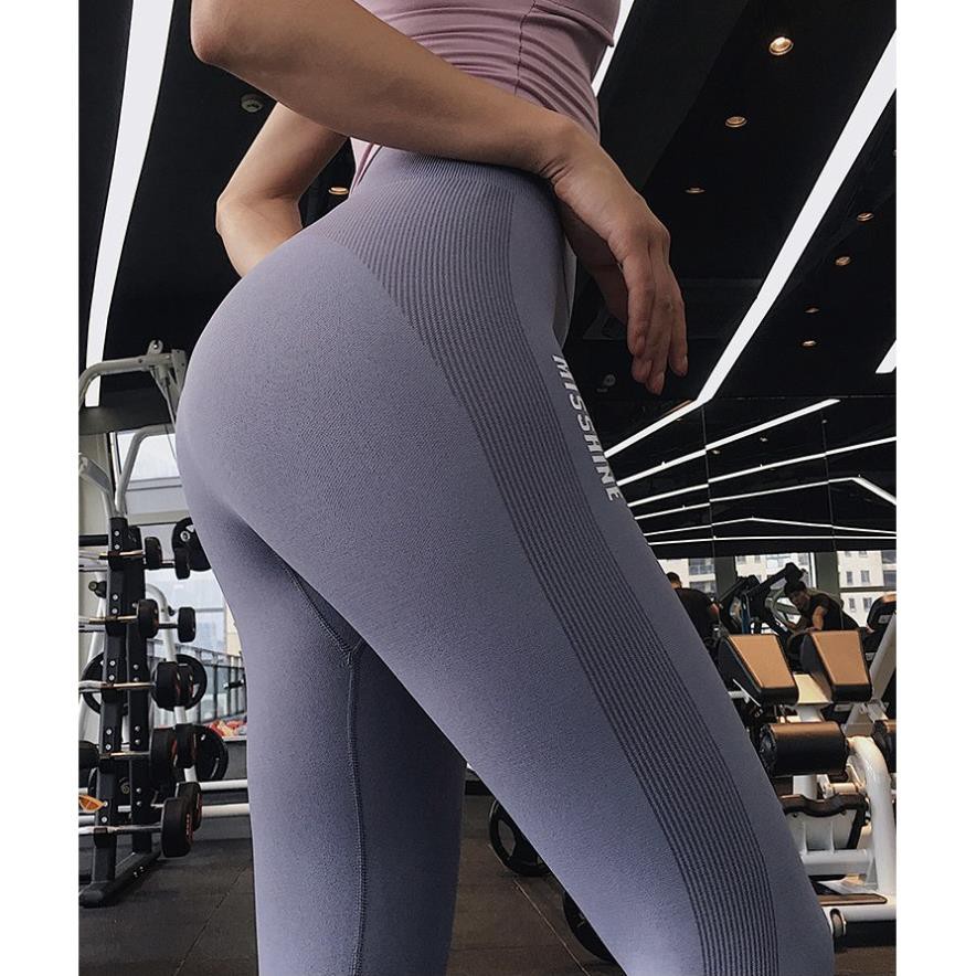 [EMMA] Quần Tập Gym Nữ Yoga [LEGGING LỬNG] Misshine Cạp Cao Chất Dày Dặn Tôn Dáng [ĐỒ TẬP]