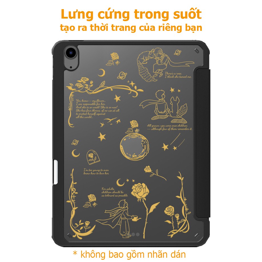 Bao Da Máy Tính Bảng Cứng Có Ngăn Đựng Bút tương thích với iPad Pro 11 Air 4 5 Mini 6 7th 8th 9th Gen 10.2 inch