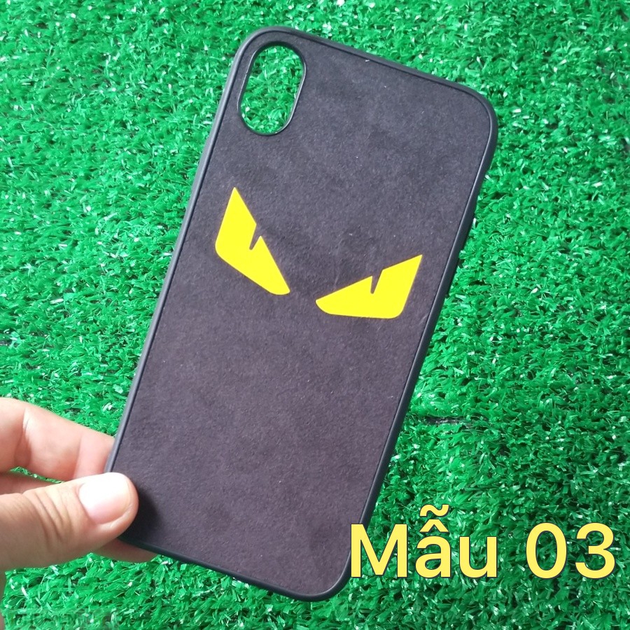Ốp lưng da lộn in chìm 3D độc đáo, kiểu dáng cool ngầu, viền dẻo chống trầy cho iPhone X/XS 5.8 giá rẻ