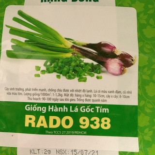 Hạt giống Hành lá gốc tím (2g)