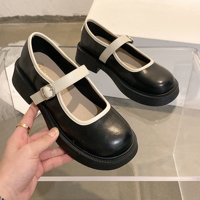Giày Da Mỏng Phong Cách Retro Anh Quốc Thời Trang Mùa Hè Dành Cho Nữ
