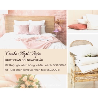 Combo Ruột Chăn Ruột Gối Luna Bedding