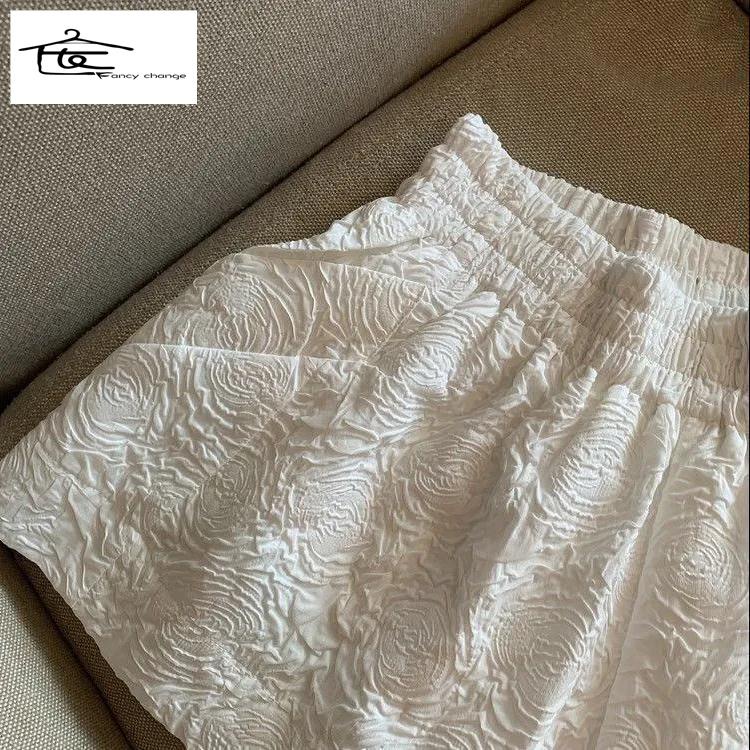 Quần Short Thể Thao Lưng Cao Dáng Chữ a Ống Rộng Thời Trang Mùa Hè Cho Nữ