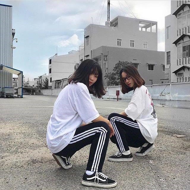 Quần 3 sọc suông Unisex bigsize 40-100kg