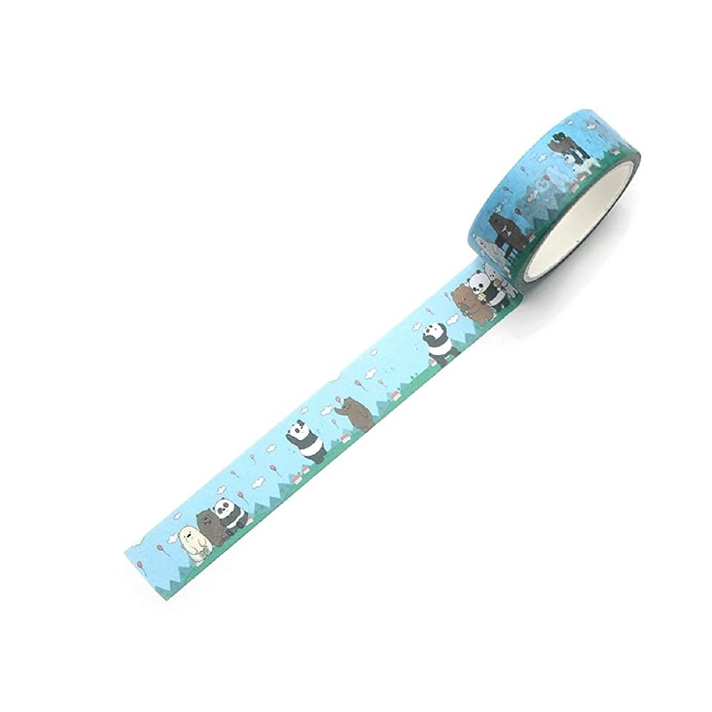 Băng keo dính trang trí washi tape hình anh em gấu We Bare Bears Chúng tôi đơn giản là gấu