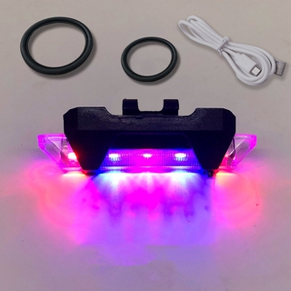 Usb sạc xe đạp đèn hậu led nhiều màu sắc xe đạp đèn sau xe đạp cảnh báo an toàn đèn xe đạp chống nước đèn