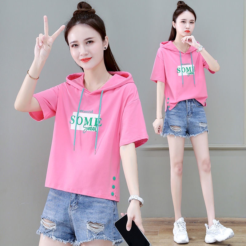 Áo Thun Có Mũ Trùm Thời Trang Mùa Hè Phong Cách Mới
