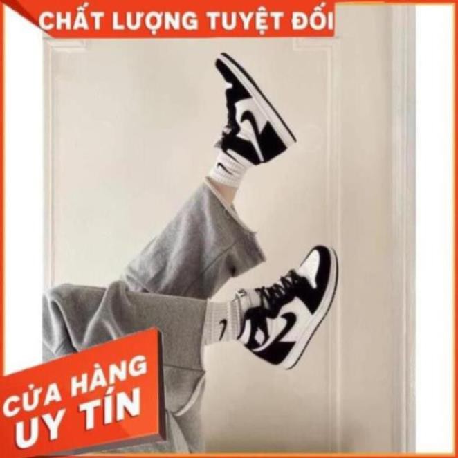 [ FREESHIP –BẢO HÀNH 12 THÁNG] GIÀY SNEAKER NAM NỮ JORDAN CAO CỔ ĐEN TRẮNG HOT TREND | BigBuy360 - bigbuy360.vn