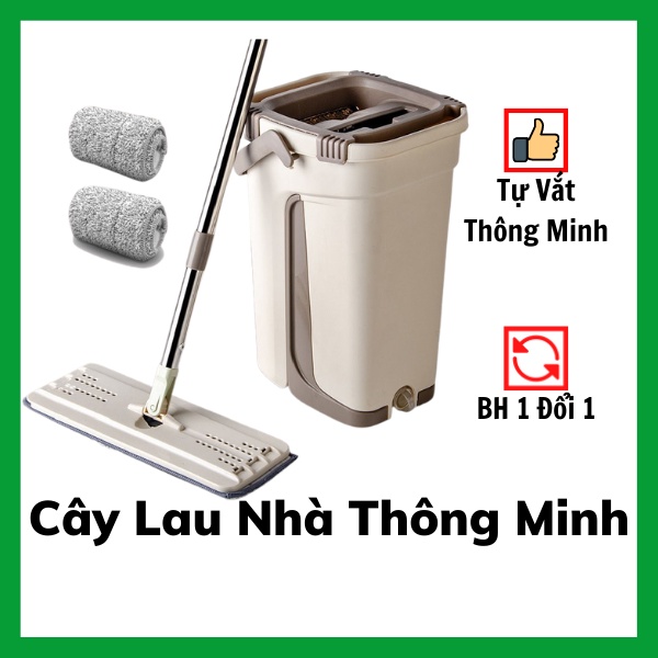 Cây Lau Nhà Tự Vắt Thông Minh - Bộ Lau Nhà Tự Vắt Xoay 360 Độ - Chổi Lau Nhà Xoay 360 Độ